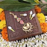 Vriksham Butterfly With Floral Tikka 1 Gram Gold Maang Tikka-G20341